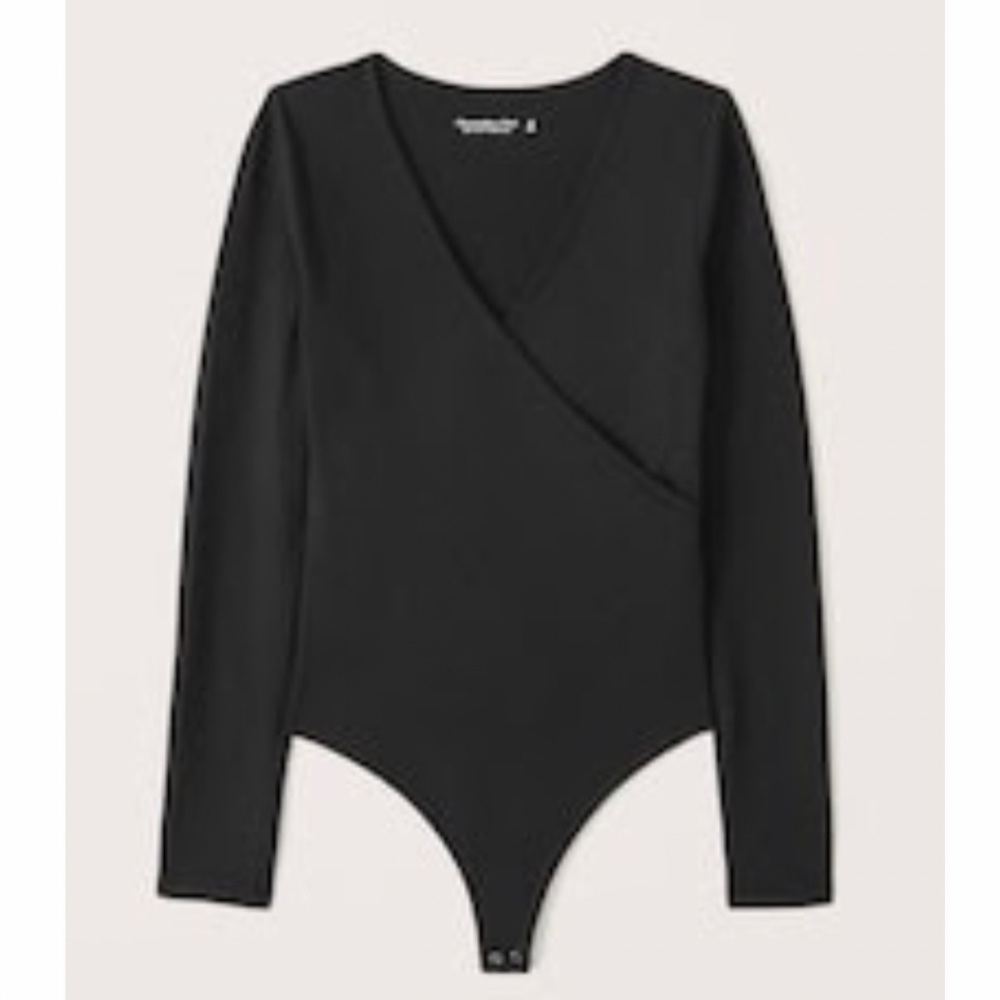 Abercrombie seamless fabric wrap bodysuit